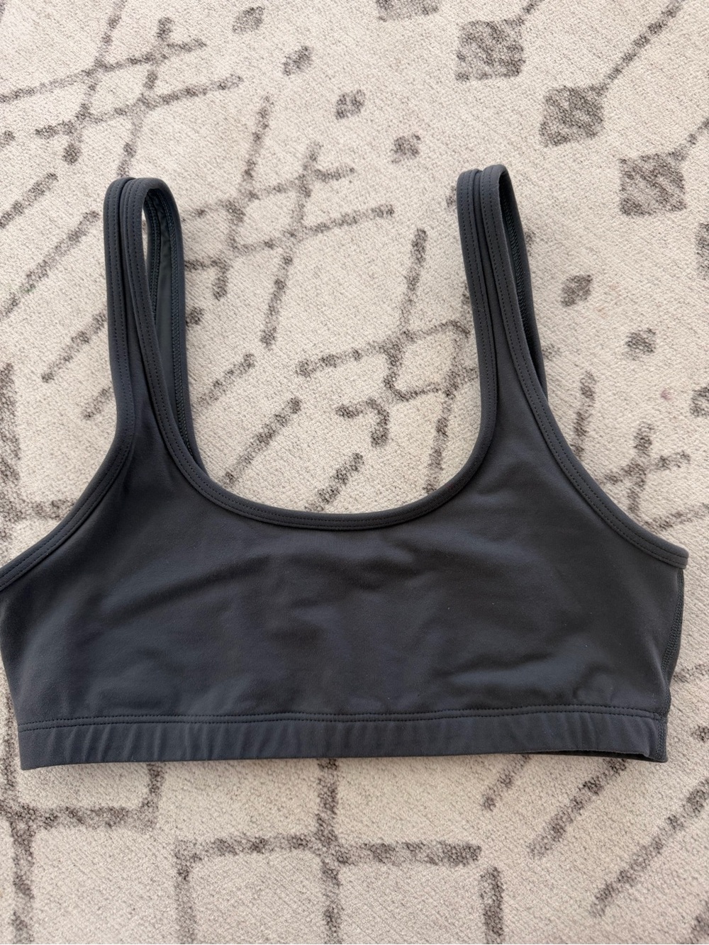 Aritzia Black Scoop Bralette